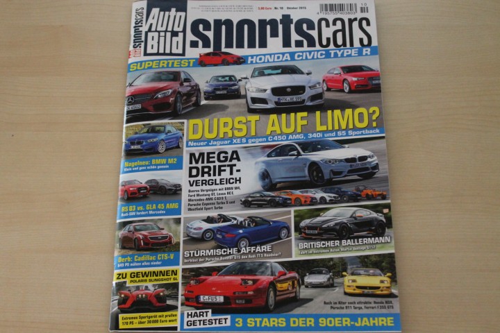 Deckblatt Auto Bild Sportscars (10/2015)